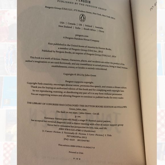 NEW The Fault In Our Stars book - Picture 3 of 3